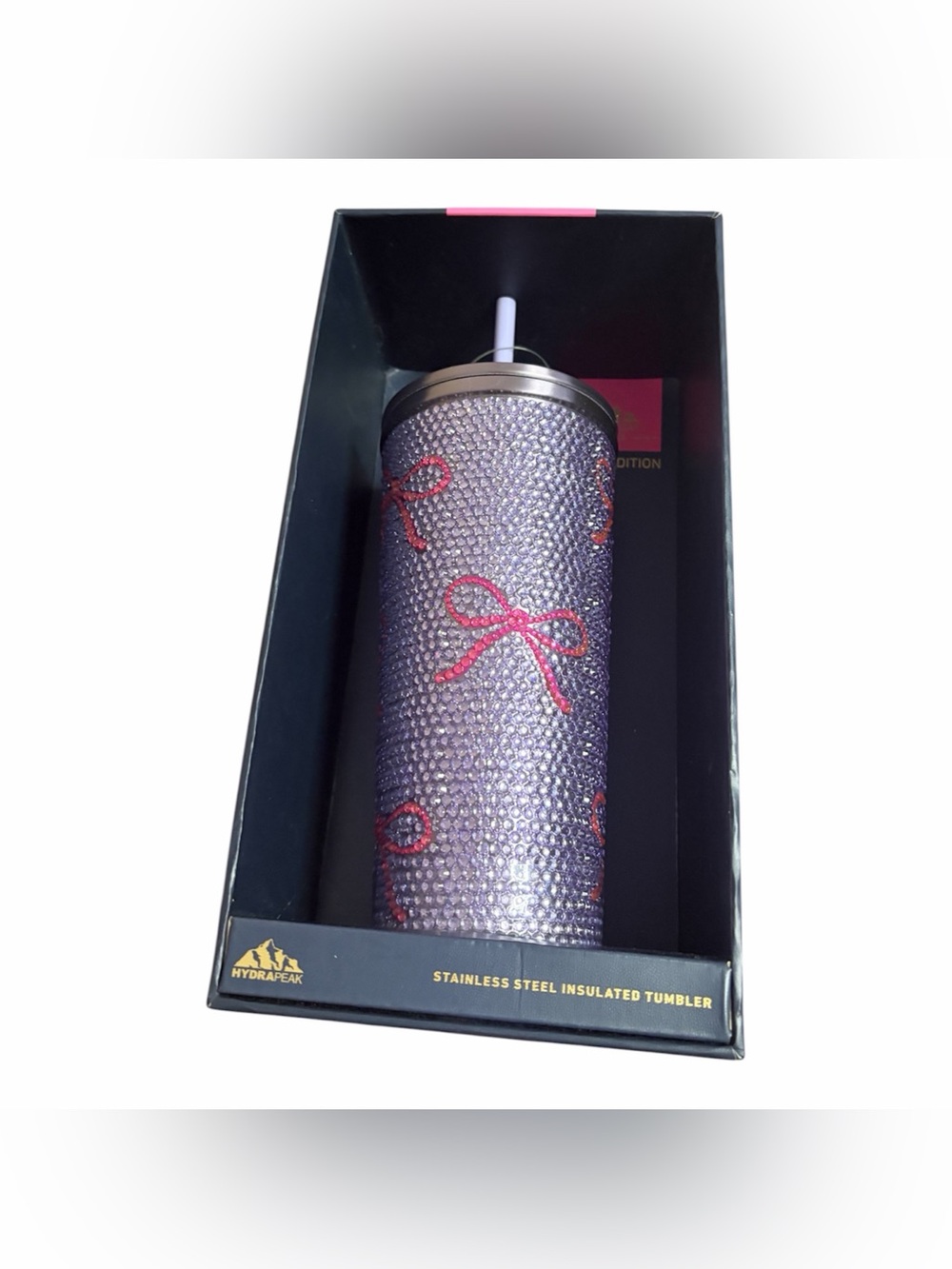 HYDRAPEAK Bling Pink Bow
Limited Edition Lavender Purple Tumbler and Straw